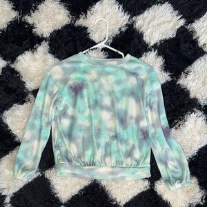 Mint Green Tie-Dye Girls Top